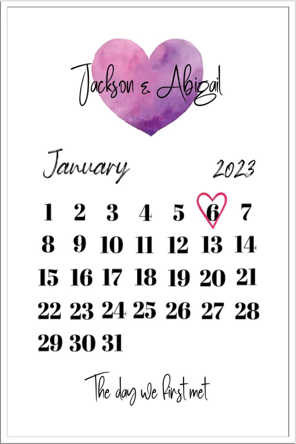 The Day We First... Framed Print